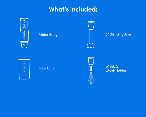 nutribullet Lite™ Immersion Blender 2-in-1 with Whisk Attachment